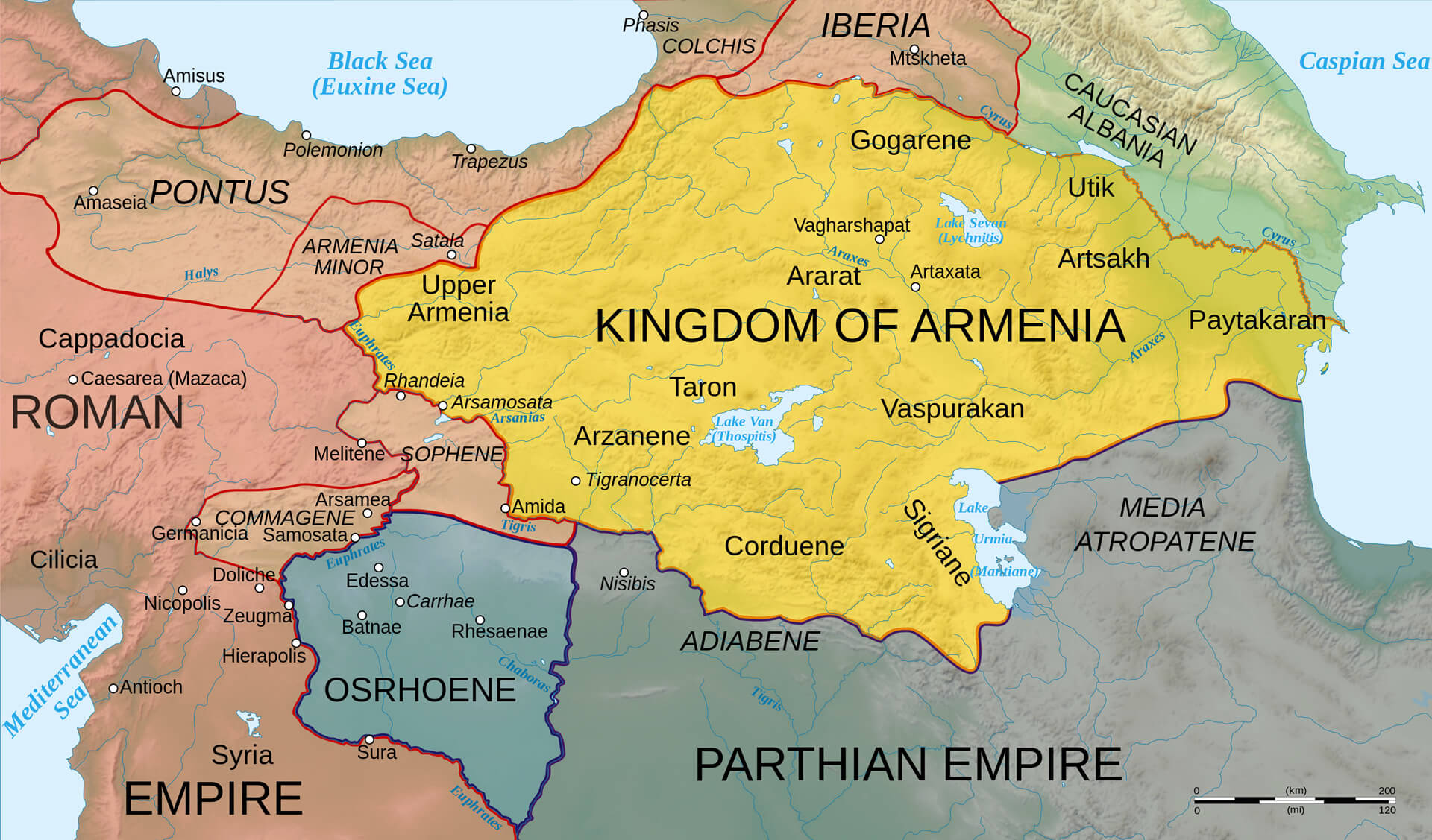 Royaume de Armenie Carte